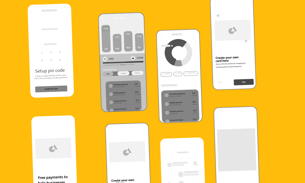 Droma Wireframes